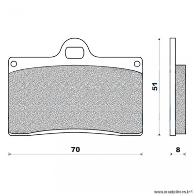 Plaquettes de frein 87 g1050 avant + arrière marque Galfer pour moto cagiva / yamaha tdr / tzr