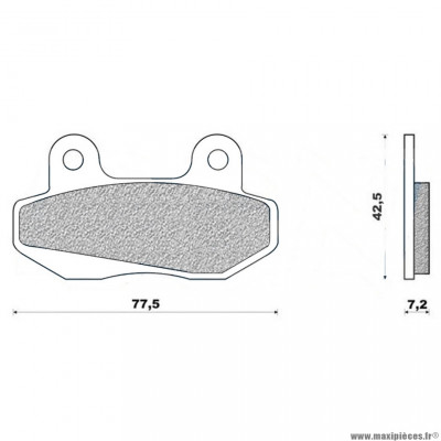 Plaquettes de frein 38 g1050 avant marque Galfer pour scooter speedfight 3 + arrière keeway ry8 / neco gpx