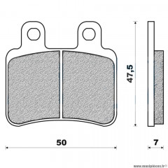 Plaquettes de frein 19 g1050 avant marque Galfer pour scooter cpi hussard / oliver / popcorn / keeway focus / matrix