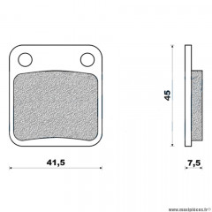 Plaquettes de frein 09 g1050 avant + arrière marque Galfer pour scooter peugeot vivacity / sum up / daelim