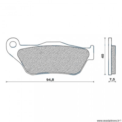 Plaquettes de frein 49 g1050 avant marque Galfer pour maxi-scooter 125 xmax / skycruiser 2006-2009