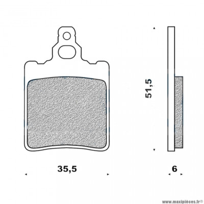 Plaquettes de frein 99 g1050 arrière marque Galfer pour scooter cagiva super city / piaggio free / skipper / quartz