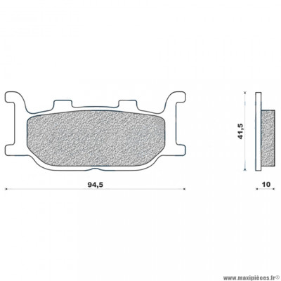 Plaquettes de frein 63 g1050 avant marque Galfer pour maxi-scooter 250 / 400 skyliner / majesty / 500 tmax 04-07