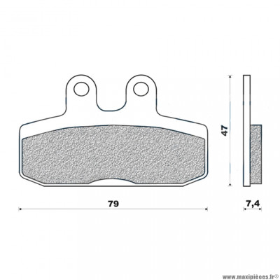 Plaquettes de frein 103 g1050 avant marque Galfer pour moto honda rebel / city fly / bali /cmx