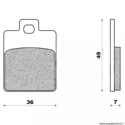 Plaquettes de frein 05 g1050 avant marque Galfer pour scooter zip / et2 / 4 lx2 / 4 mp3 / vespa + arrière nrg / stalker