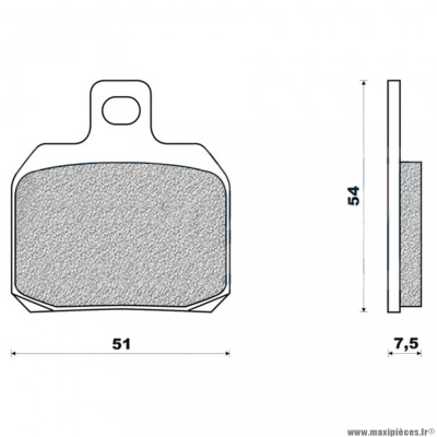 Plaquettes de frein 14 g1050 arrière marque Galfer pour maxi-scooter xmax / x8 / x9 evo après 2003 + avant gpr après 2004 / mrt pro