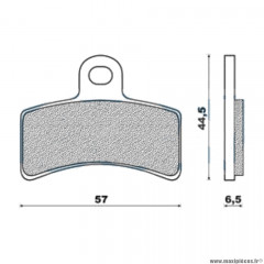 Plaquettes de frein 107 g1050 avant + arrière marque Galfer pour moto gas gas txt / ec / sm