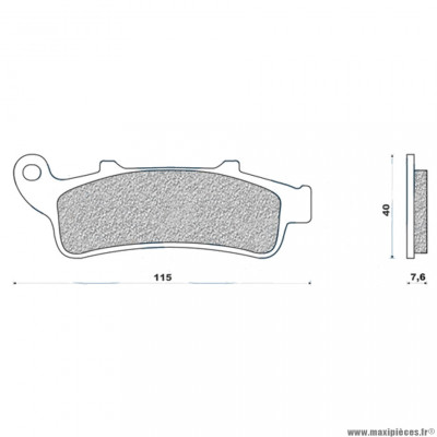 Plaquettes de frein 50 g1050 avant marque Galfer pour maxi-scooter 100-125 / 200 looxor / atlantic après 2003 / madison