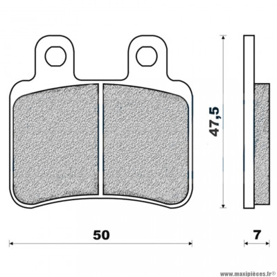 Plaquettes de frein 18 g1050 arrière marque Galfer pour mécaboite senda drd pro / elystar / satelis 125 / xlimit après 2004