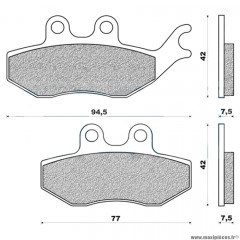 Plaquettes de frein 29 g1050 avant marque Galfer pour moto rs2 / rs2 naked / keeway tx