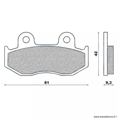 Plaquettes de frein 110 g1050 marque Galfer pour maxi-scooter mbk flame x / yamaha cygnus après 2003