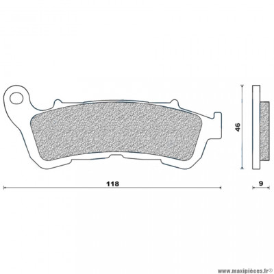 Plaquettes de frein 54 g1050 avant marque Galfer pour maxi-scooter honda 125 shi après 2009 / burgman après 2007 / silverwing