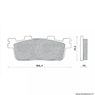 Plaquettes de frein 111 g1050 marque Galfer pour maxi-scooter daelim s3 / kymco movie / peugeot lxr / sym gts / hd