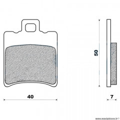 Plaquettes de frein 03 g1380 avant marque Galfer pour scooter booster / nitro / sr50 / ovetto / aerox / neos / machg