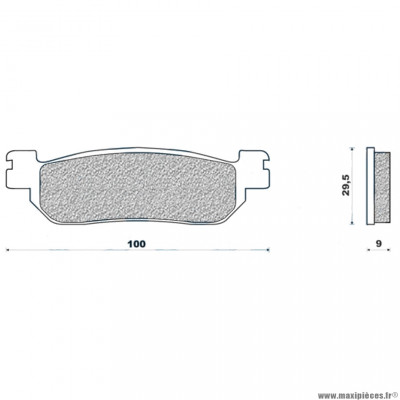 Plaquettes de frein 66 g1380 arrière marque Galfer pour maxi-scooter 250 skyliner / majesty après 2001 / xmax après 2010