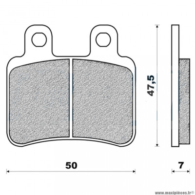 Plaquettes de frein 18 g1380 arrière marque Galfer pour mécaboite senda drd pro / elystar / satelis 125 / xlimit après 2004