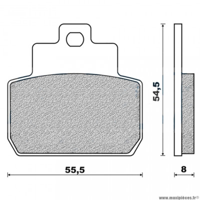 Plaquettes de frein 15 g1380 arrière (heng tong) marque Galfer pour scooter piaggio x8