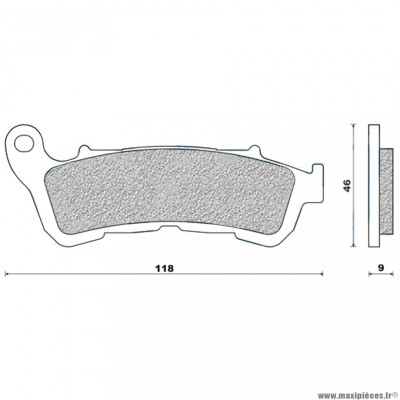 Plaquettes de frein 54 g1380 avant marque Galfer pour maxi-scooter honda 125 shi après 2009 / burgman après 2007 / silverwing