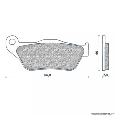 Plaquettes de frein 49 g1380 avant marque Galfer pour maxi-scooter 125 xmax / skycruiser 2006-2009