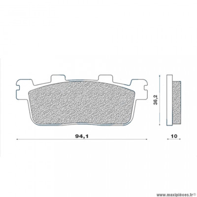 Plaquettes de frein 111 g1380 marque Galfer pour maxi-scooter daelim s3 / kymco movie / peugeot lxr / sym gts / hd