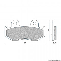 Plaquettes de frein 81 g1380 arrière marque Galfer pour maxi-scooter 250 / 400 suzuki burgman