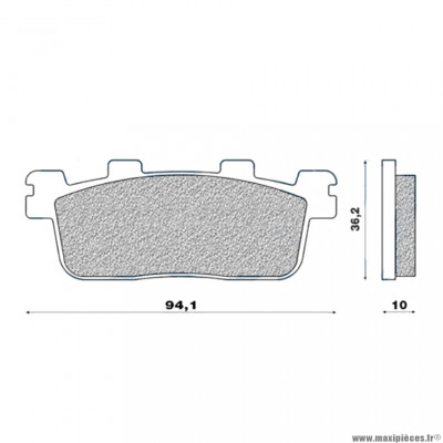 Plaquettes de frein 82 g1380 avant marque Galfer pour maxi-scooter 125 / 300 kymco k-xct / people / xciting / 400 xmax