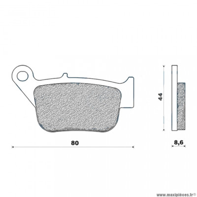 Plaquettes de frein 112 g1380 arrière marque Galfer pour maxi-scooter 250 yamaha xmax