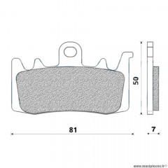 Plaquettes de frein 83 g1054 avant marque Galfer pour maxi-scooter 550 kymco ak