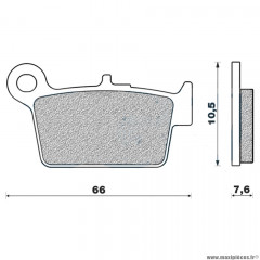 Plaquettes de frein 57 g1054 arrière marque Galfer pour moto beta rr sm / 125 après 2004 / rr 50 enduro