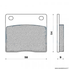 Plaquettes de frein 115 g1054 arrière marque Galfer pour moto suzuki vx800 / zx800 / gsx1100g