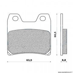 Plaquettes de frein 176 g1054 arrière marque Galfer pour moto fzs 1000 fazer / xjr 1300