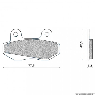 Plaquettes de frein 38 g1054 avant marque Galfer pour scooter speedfight 3 + arrière keeway ry8 / neco gpx