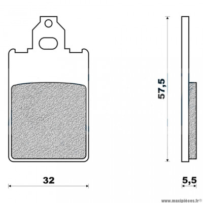 Plaquettes de frein 12 g1054 avant marque Galfer pour scooter xlimit / dt50 avant 2003 / classic 50 / xpld / f12lc / f15lc