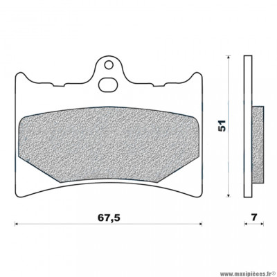 Plaquettes de frein 93 g1054 avant marque Galfer pour moto cagiva / aprilia / gilera