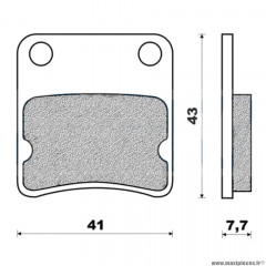 Plaquettes de frein 97 g1054 avant marque Galfer pour scooter cagiva city / daelim / honda / sym