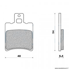 Plaquettes de frein 01 g1054 avant marque Galfer pour scooter booster / nitro / buxy / typhoon