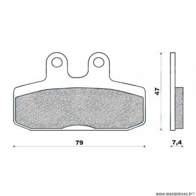 Plaquettes de frein 103 g1054 avant marque Galfer pour moto honda rebel / city fly / bali /cmx