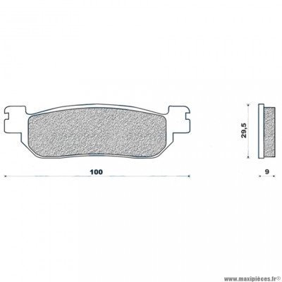 Plaquettes de frein 66 g1054 arrière marque Galfer pour maxi-scooter 250 skyliner / majesty après 2001 / xmax après 2010