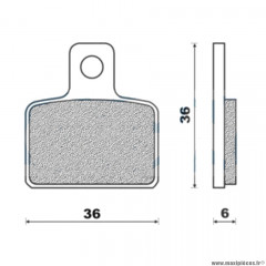 Plaquettes de frein 106 g1054 marque Galfer pour moto avant / arrière mini gasgas / beta / polini / metrakit / sh