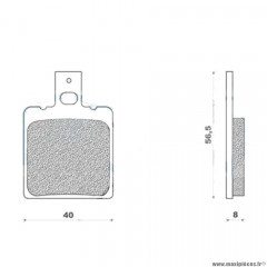 Plaquettes de frein 108 g1054 avant marque Galfer pour scooter 50 sr racing / 125 leonardo