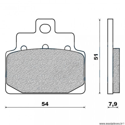 Plaquettes de frein 16 g1054 avant marque Galfer pour maxi-scooter x8 / mp3 / x-evo 125 / leonardo 125