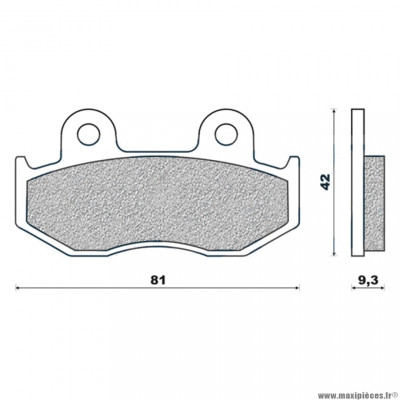 Plaquettes de frein 109 g1054 avant marque Galfer pour maxi-scooter 125 honda sh / dylan + arrière yamaha yfz