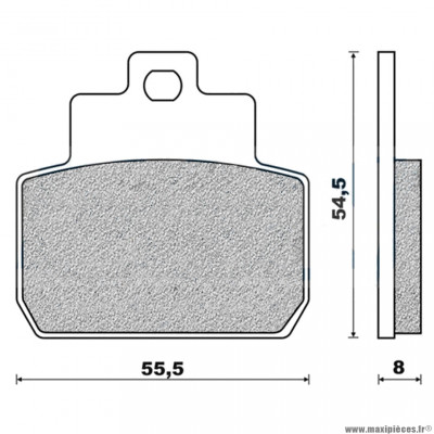 Plaquettes de frein 15 g1054 arrière (heng tong) marque Galfer pour scooter piaggio x8