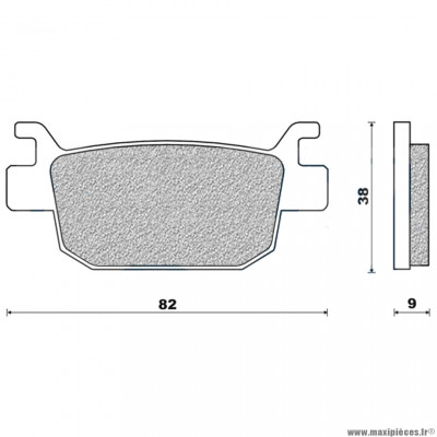 Plaquettes de frein 67 g1054 arrière marque Galfer pour maxi-scooter 125 shi après 2009 / forza après 2015 / swing après 2008 / @nes après 2009