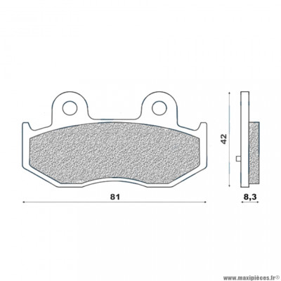 Plaquettes de frein 81 g1054 arrière marque Galfer pour maxi-scooter 250 / 400 suzuki burgman