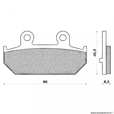 Plaquettes de frein 42 g1054 arrière marque Galfer pour maxi-scooter 650 burgman après 2002