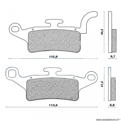 Plaquettes de frein 92 g1054 avant marque Galfer pour maxi-scooter 125 mbk xover / yamaha bw's / xenter
