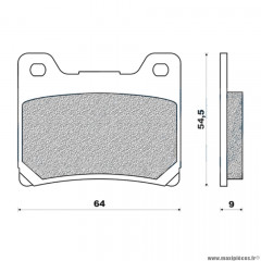 Plaquettes de frein 116 g1054 arrière marque Galfer pour moto yamaha 125 tzr / 850 tdm / trx / 1300 xjr