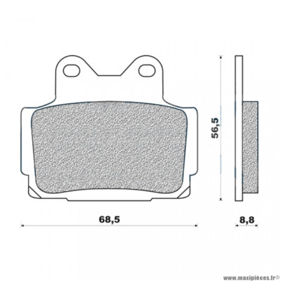 Plaquettes de frein 117 g1054 arrière marque Galfer pour moto yamaha 125 tdr / tzr / 600 fazer / diversion