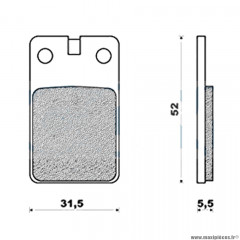 Plaquettes de frein 119 g1054 avant / arrière marque Galfer pour scooter aprilia / fantic / malguti / rieju